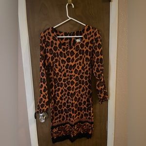 Vintage Leopard Print Dress